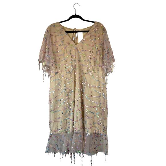 Southern Fried Chics Pink Sequined Dress - Size XXL - Picture 2 of 15